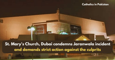 St. Mary's Church, Dubai condemns Jaranwala incident