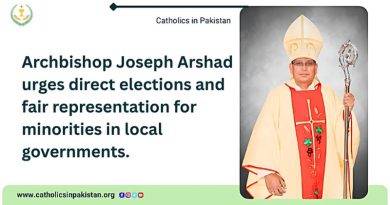 Archbishop Joseph Arshad urges direct elections and fair representation for minorities in local governments.
